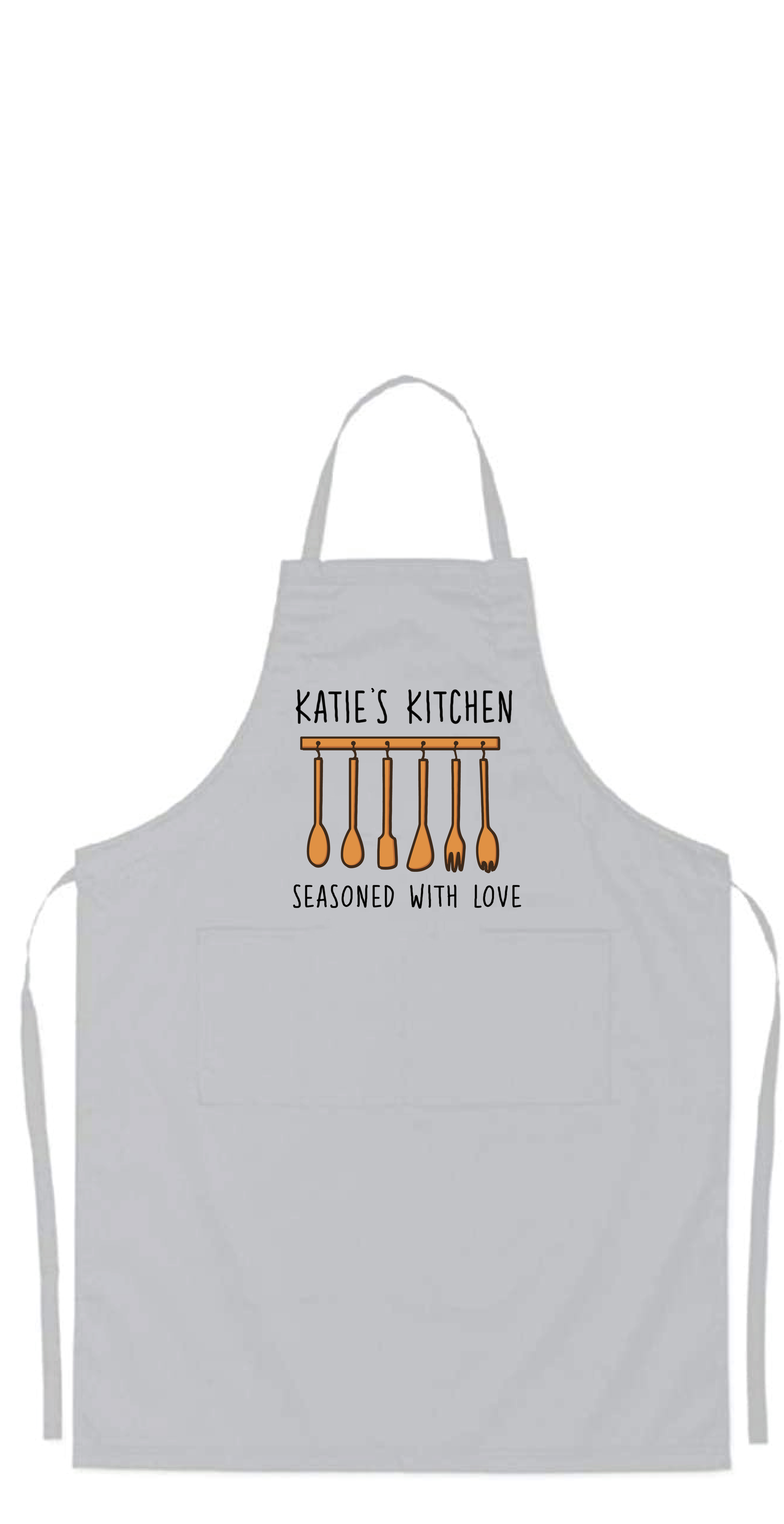 Personalised Kitchen Gear White Adjustable Cooking Apron